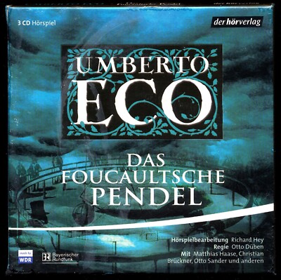 Umberto ECO DAS FOUCAULTSCHE PENDEL Hörspiel 3-CD Chr. Brückner, O. Sander u.a. 