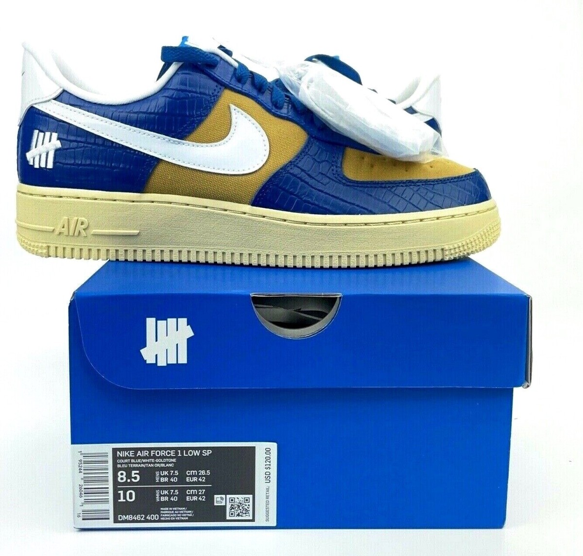 Nike Air Force 1 Low SP Undefeated DM8462-400 Court Blue  display picture 3
