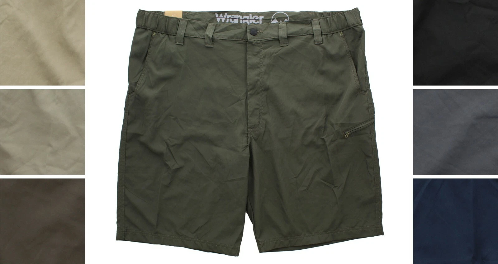 Wrangler Men's Performance Shorts Outdoor Utility, Fishing Work, 5 Pocket Travel