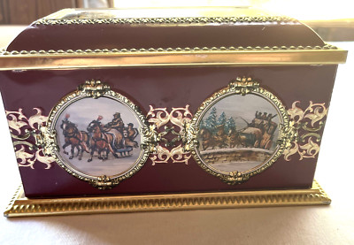 Vintage Klann West Germany Tin, German Biscuit Box, Cottagecore Decor, Collectib
