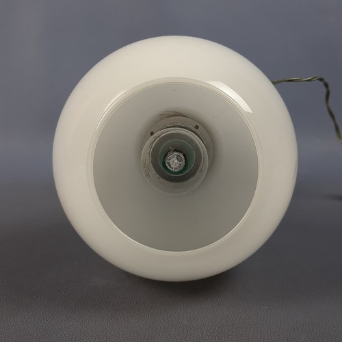 Table Lamp Ball Glass Murano White Design Modern Antiques Italian 1970 - Picture 8 of 12