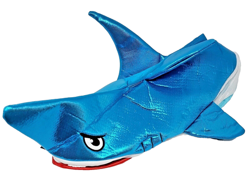 Disfraz de Tiburón Brillante Traje Perro Pez GRANDE 24"-28" Circunferencia + Mascota HALLOWEEN Bandana - Imagen 3 de 11