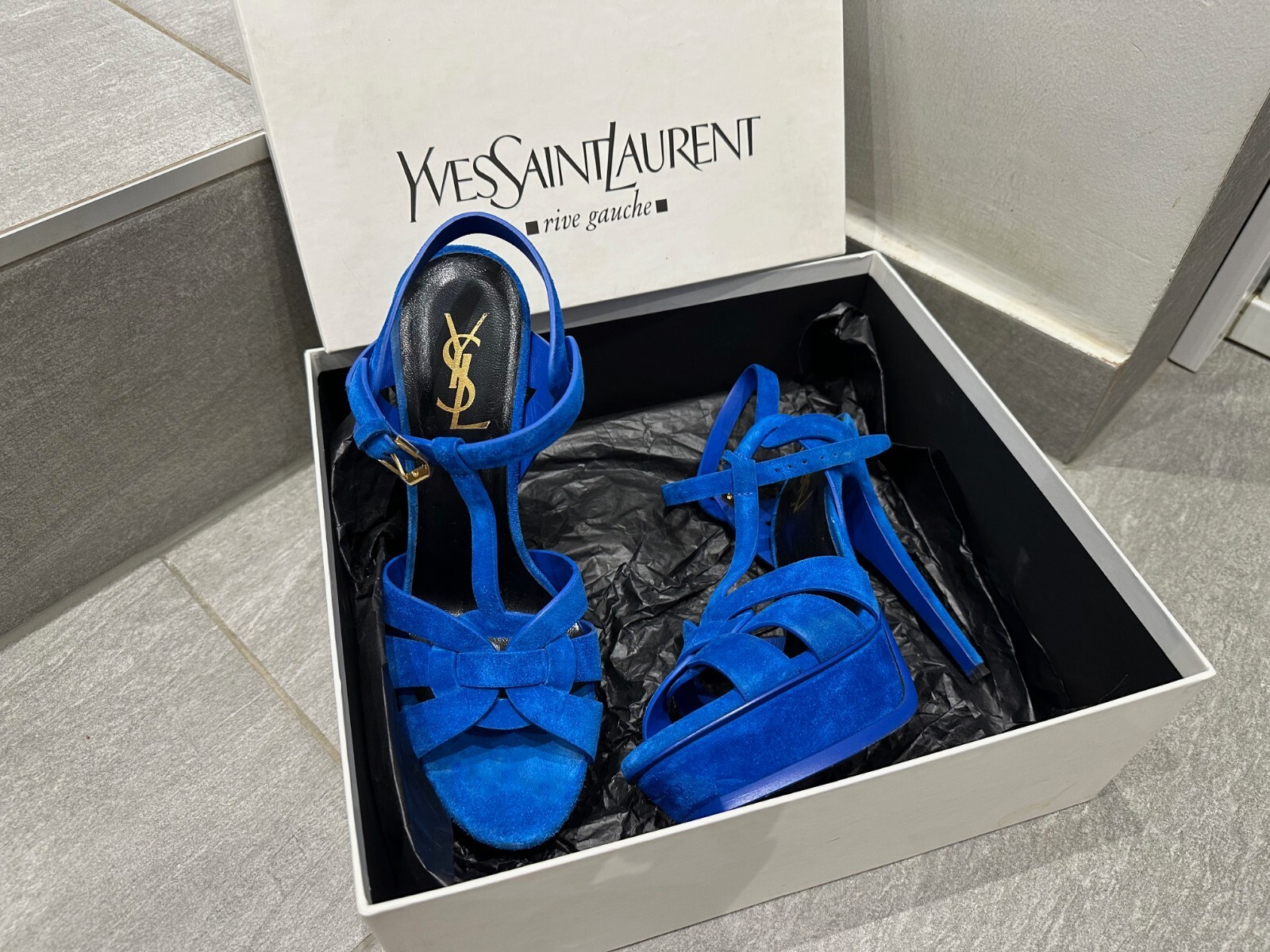 YVES SAINT LAURENT TRIBUTE sandali con tacco alto EU 38 (US 7)