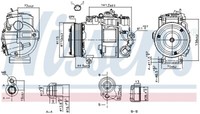 Nissens Kompressor Klimaanlage Passend FüR Mercedes-Benz S-Klasse W221 C216