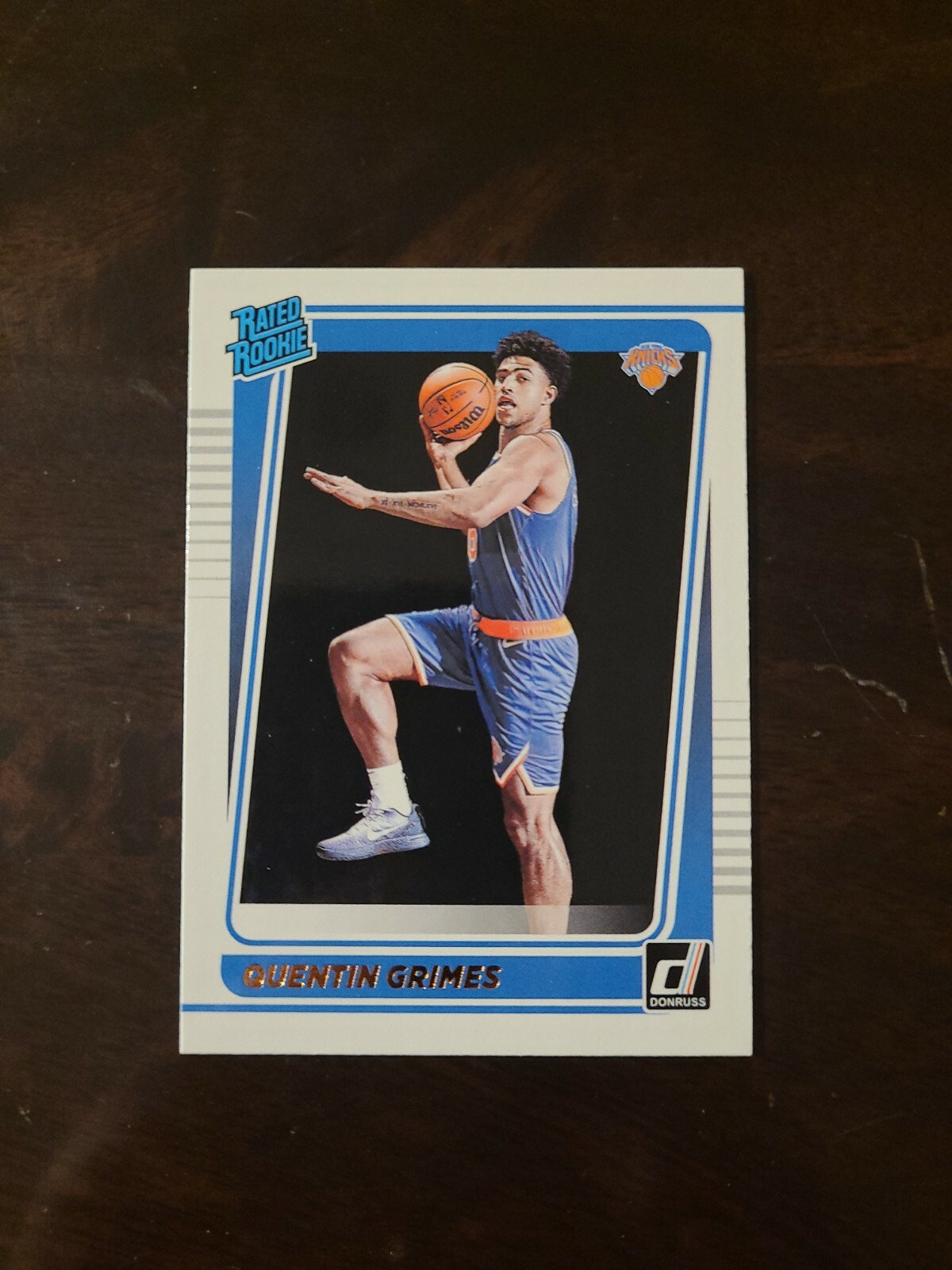 2021-22 Donruss Quentin Grimes RC #216 New York Knicks Rated Rookie Panini