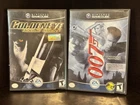 Lot of 2 Nintendo GameCube 007 Games Complete Black Label Tested & Working!