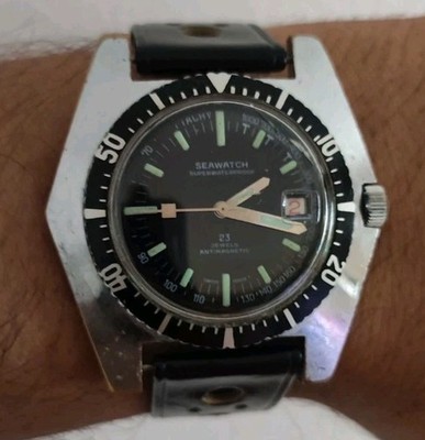   Seawatch Big Ufo Case Diver Sub Vintage Skindiver Uhr No Automatik