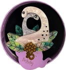 ERSTWILDER BRONTE AND BUB BROOCH - DINOSAUR - DONNA LUKE. NIB.