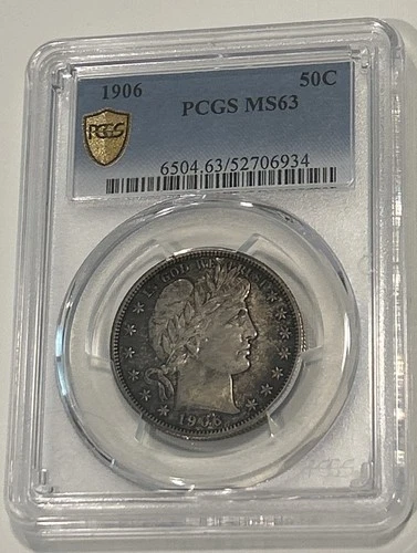1906 Barber Half Dollar PCGS MS63