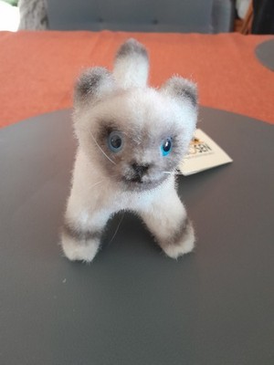 Kösen katze heilige birma stehend plüsch 11 cm mit edikett wie neu