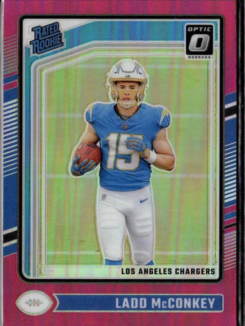 2024 Donruss Optic #266 Ladd McConkey Pink