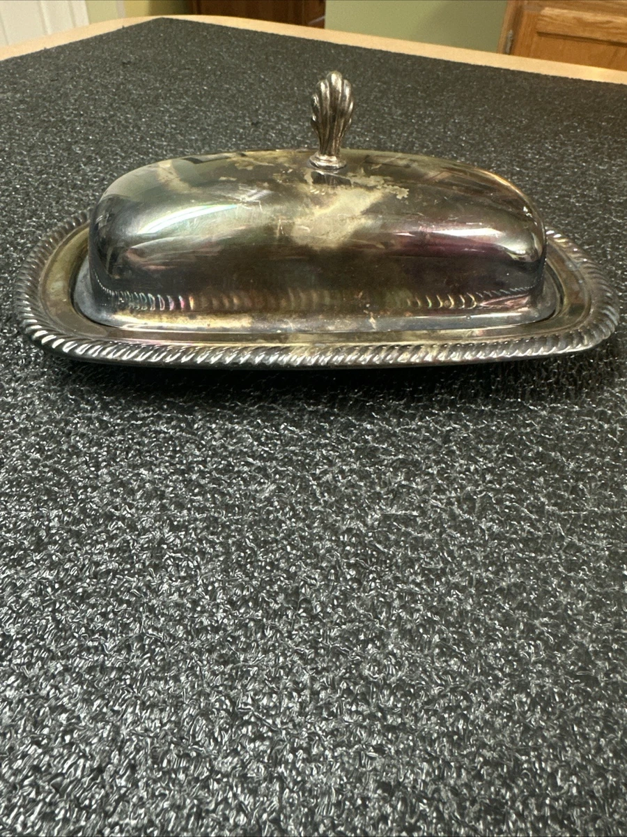 Wm. Rogers & Son Antique US Silver-Plated Butter Dishes for sale