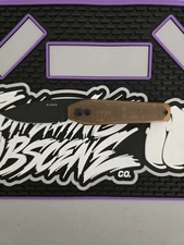 Flipper KnivesKizer Tomb Button Lock Knife PEI (3.2" Black Nitro-V) V3692A1