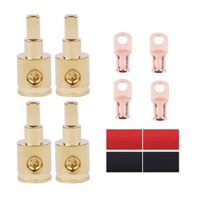 0 Gauge to 4 Reducer Adapter 4pairs Amp Input Wire connectors with AWG...