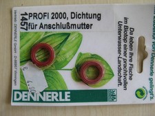 2er Dennerle Dichtung für Anschlußmutter passend für Aquaristik ,Profi 2000.