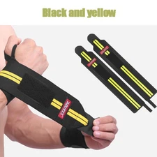 2PCS Wrist Wraps Weight lifting Gym Straps Support Elasticated Hand Bandage