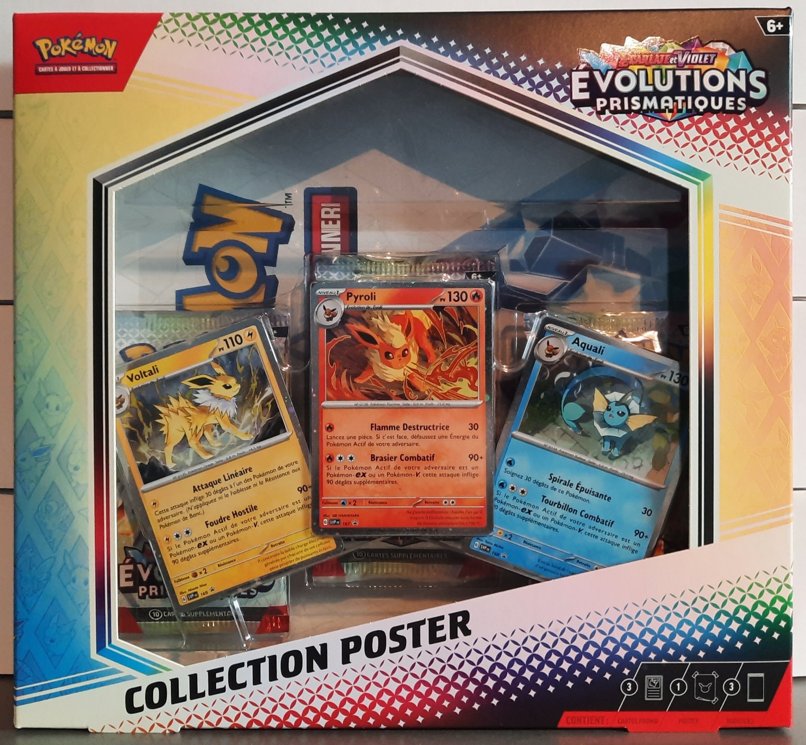Pokemon Coffret Collection Poster EV8.5 Évolutions Prismatiques Scellé FR