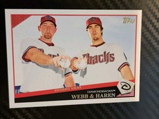 2009 Topps - Classic Combos Checklist Dan Haren, Brandon Webb #157 Diamondbacks 