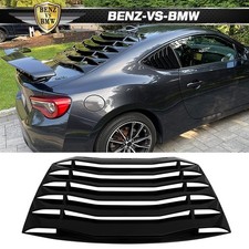 Fits 13-20 Scion Frs Brz Toyota 86 Gloss Black Window Louver Shade Cover
