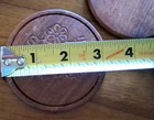 Vintage 7 Piece Hand Carved Wood Turtle Coaster Set, Souvenir  — photo 10