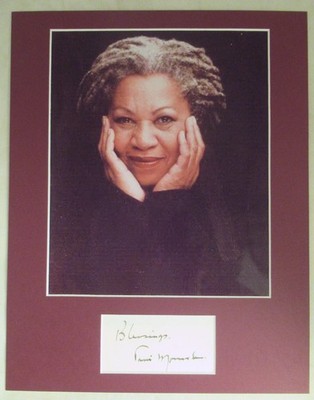 Nobel Prize Winning Author Toni Morrison Signed Card