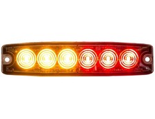 Buyers Products 8892206 Amber/Red 5" LED Strobe Light, 6 LEDs, 23 Flash Patte...