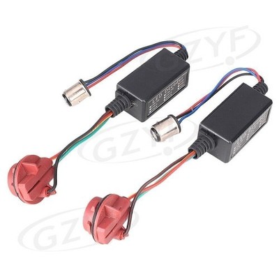 Warning CANBUS 1157 LED Decoder Light Bulb Error Free Load Resistor Socket Pair