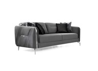 Luxus Sofa Dreisitzer Modern Polster Textil 3 Sitzer Wohnzimmer 235Cm