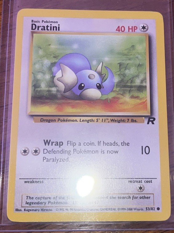 Dratini 53/82 Team Rocket-Unlimited Edition Pokemon Regular