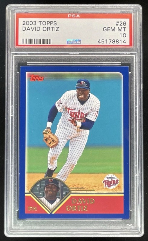2003 Topps David Ortiz #26 PSA 10 Red Sox HOF RARE