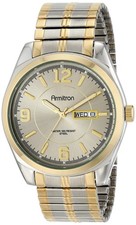 Armitron Men's Day-Date Function Expansion Band Watch, 20-4591 Two Tone