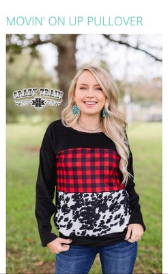 Crazy Train Movin On Up Pullover Top