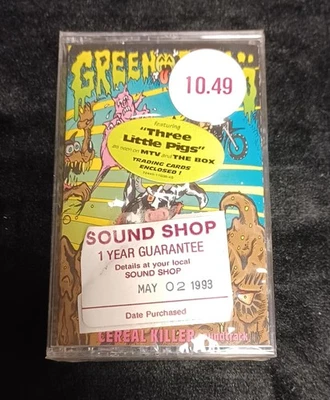 Green Jellö – Cereal Killer Soundtrack Cassette Tape SEALED 1992 w/ 3 Little Pig - Image 1 of 3