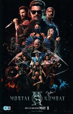 JOE TASLIM SIGNED 11x17 PHOTO MORTAL KOMBAT BI-HAN SUBZERO ACTION STAR BAS COA
