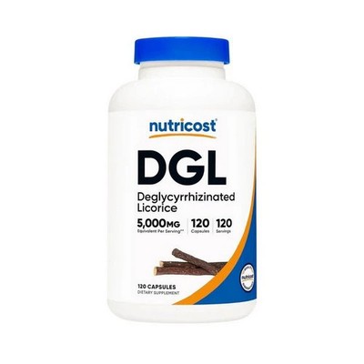 DGL Capsules 120 Count 5000 Mg by Nutricost