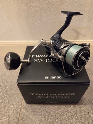 SHIMANO TWIN POWER SW4000XG Spinning Reel Smooth Gear Ratio Fishing