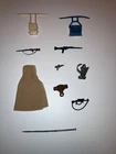 Vintage Kenner Star Wars Accessory/Weapons lot blasters, cloak, pike, cloak