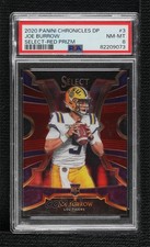 2020 Panini Chronicles Draft Picks Select Red Prizm Joe Burrow #3 PSA 8 1no5