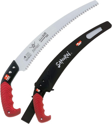 Kanzawa Samurai Ichigeki Pruning Saw 330Mm C-330-LH with Ergo Grip (Orange) W/Sh