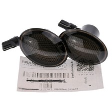 Side Indicators Turn Signal Lights LED Black for Alfa Romeo 4C Lancia Ypsilon II 843