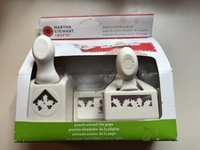 New Martha Stewart Crafts Punch Around Set Holly Leaves Christmas Holiday M 