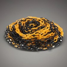 Chain Plastic Black & Yellow Crowd Control Barrier RS