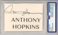 SIGNED Anthony Hopkins PERFECT Cut Signature PSA DNA COA Certified Autograph