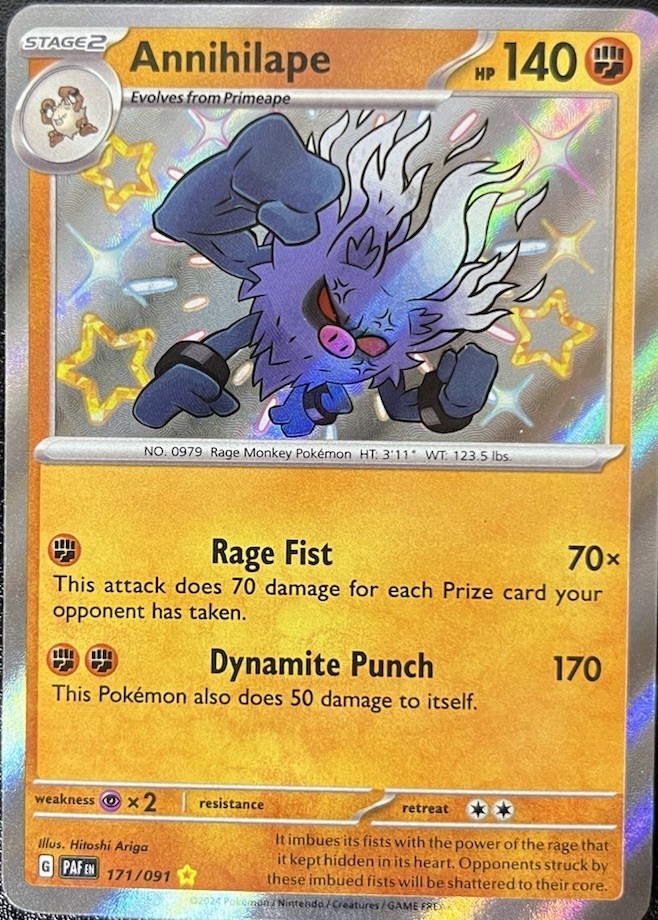Annihilape 171/091 SV: Paldean Fates Holo