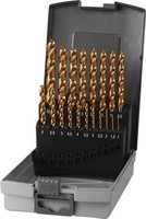Tecwerk Spiralbohrersatz DIN 338 Typ UNI D.1-10X0,5Mm Hss-Co Tin