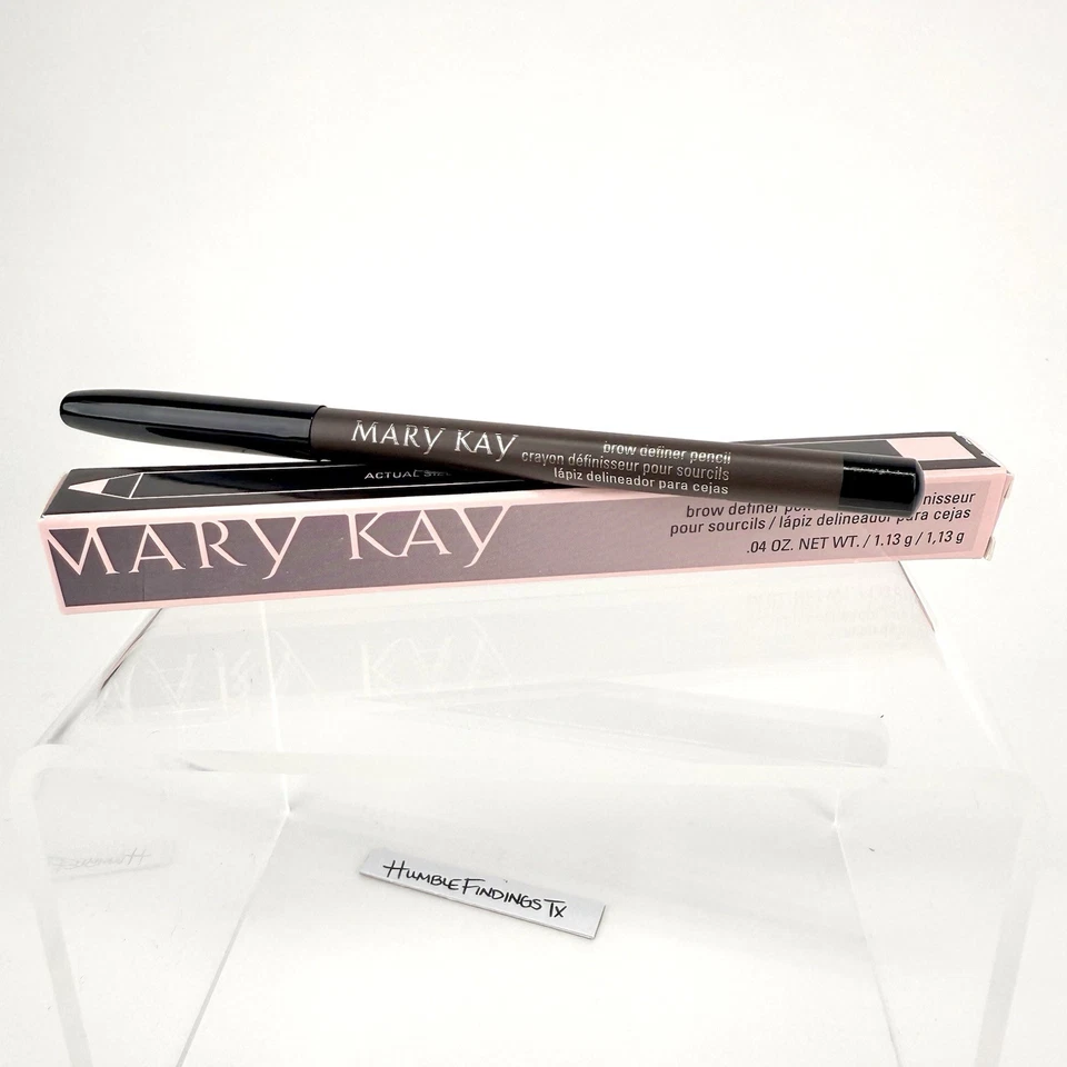 Mary Kay BRUNETTE Eyebrow Brow Definer Wood Pencil 034731 NEW In Black Pink Box - Image 2 of 4
