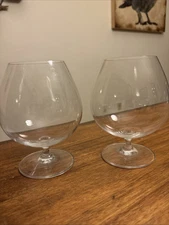 Set Of 2 - RIEDEL VINUM Brandy Snifters Crystal Glasses 6” Signed