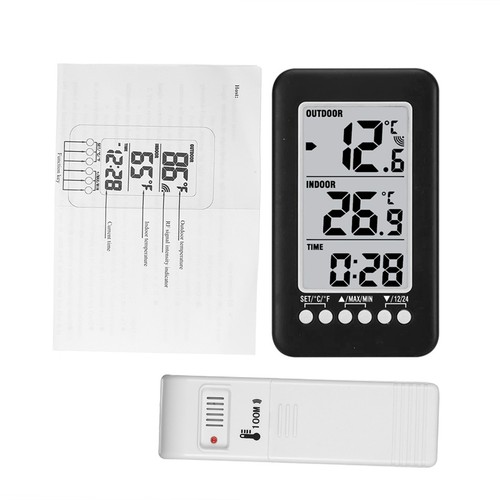 Digital Weather Station Weather Forecast Temperature &Humidity Alarm Clock O1F4 - Picture 7 of 13