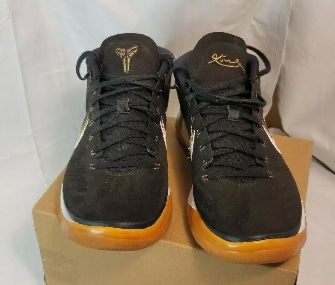Kobe AD Men Size 8.5 Gum Sole Black Metallic Gold Anthracite 922482 009