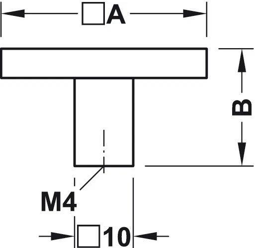 Häfele Möbelknopf Edelstahl Optik Silber Schrankknopf Möbelknauf Schubladenknopf - Bild 4 von 4